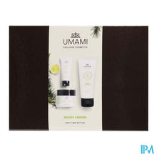 Load image into Gallery viewer, Umami Woody Lemons Giftset Body 200ml
