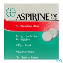 Afbeelding in Gallery-weergave laden, Aspirine 500mg Comp Eff 36
