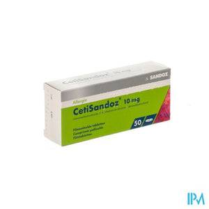 Cetirizine Sandoz Tabl 50 X 10mg