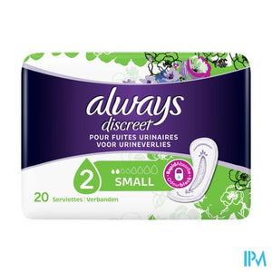 Always Discreet Incontinence Pads Small Spx20