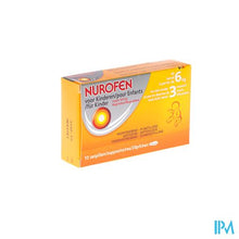 Load image into Gallery viewer, Nurofen Kind 60mg Suppo 10x60mg
