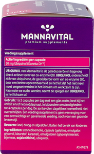 Mannavital Ubiquinol Caps 60