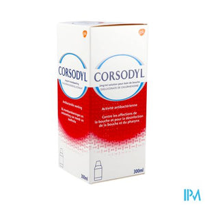 Corsodyl 2mg/ml Mondspoeling Oplossing 300ml