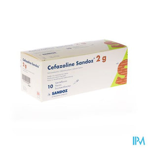 Cefazoline Sandoz Im Iv 10 Amp 2g