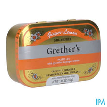 Charger l'image dans la galerie, Grether's Suikervrij Pastilles Gember-citroen 110g
