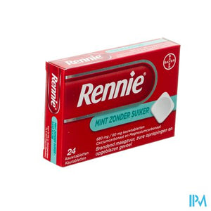 Rennie Mint Z/Zucker Kautabletten 24