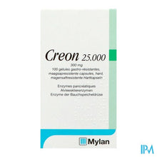 Afbeelding in Gallery-weergave laden, Creon 25000 Caps Maagsapresist Hard 100 X 300mg
