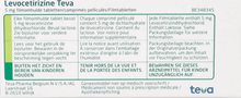 Charger l'image dans la galerie, Levocetirizine Teva 5mg Comp 10
