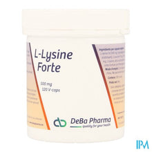 Afbeelding in Gallery-weergave laden, l-lysine Forte Caps 120 Deba
