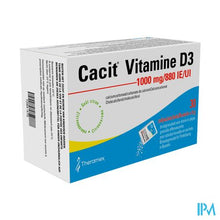 Afbeelding in Gallery-weergave laden, Cacit Vit. D3 1000mg/880ie Bruisgranul. Zakje 30
