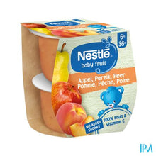 Afbeelding in Gallery-weergave laden, Nestle Baby Fruit Appel Peer Perzik 2x130g
