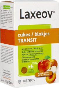 Laxeov Appel-abrikoos Blokjes 10x10g