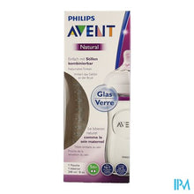 Afbeelding in Gallery-weergave laden, Philips Avent Natural 2.0 zuigfles 240ml Glas SCF053/17
