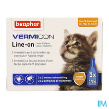 Load image into Gallery viewer, Beaphar Vermicon Line-on Kitten 3x0,75ml

