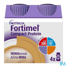 Load image into Gallery viewer, Fortimel Compact Protein Mokka 4x125ml
