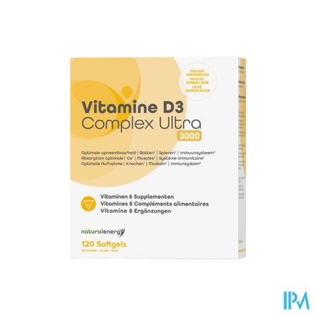 Vitamine D Complex Ultra 3000ui 120 Natural Energy