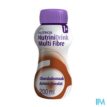 Afbeelding in Gallery-weergave laden, NutriniDrink Multi Fibre Chocoladesmaak Flesje 200 ml
