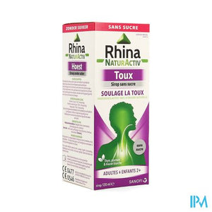 Rhina Natur Activ Hoest Zonder Suiker Siroop 120ml