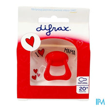 Afbeelding in Gallery-weergave laden, Difrax Fopspeen Natural 20m+ I Love Assorti
