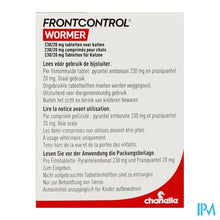 Load image into Gallery viewer, Frontcontrol Wormer 230mg/20mg Kat Tabl 2
