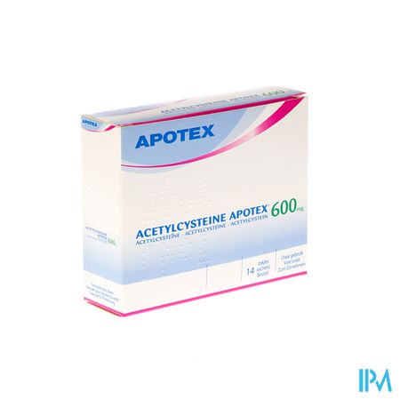 Acetylcysteine Apotex Sach 14 X 600mg