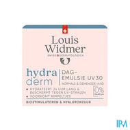 Widmer Hydraderm Dagemulsie Uv 30 Zonder Parfum 50ml