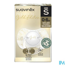 Afbeelding in Gallery-weergave laden, Suavinex Gold Soother Silicone Reversibl.0-6m Grey
