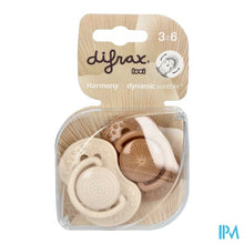 Afbeelding in Gallery-weergave laden, Difrax Fopspeen Dynam.harmony Creme&l.brown 3m+ 2
