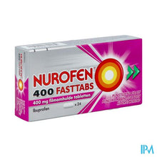 Load image into Gallery viewer, Nurofen 400 Fasttabs 24x400mg
