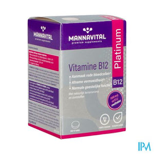 Mannavital Vitamine B12 Platinum V-tabl 60 Nf