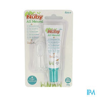 Nuby Citroganix Tand- en tandvleesgel + vingertandenborsteltje - 15g - 4m+