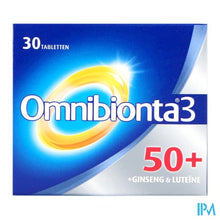 Load image into Gallery viewer, Omnibionta3 50+ Multivitamines Vitaliteit met Ginseng (30 tabletten)
