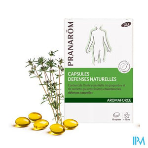 Pranarom Aromaforce Bio Natuur.weerstand Caps 30
