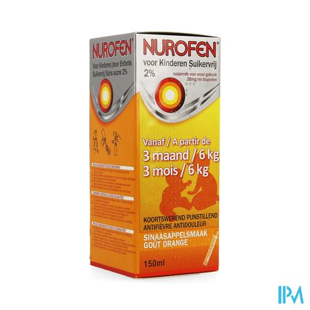 Nurofen Kind Impexeco 2% Sir Z/s Sinaas 150ml Pip
