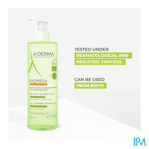 Aderma Exomega Control Reinigingsgel 2in1 500ml