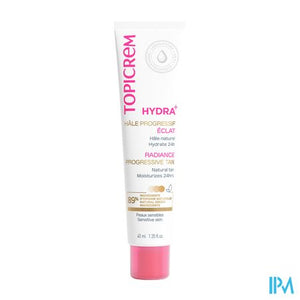 Topicrem Hydra+ Geleid.bruin.gezond.uitstral. 40ml