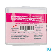 Afbeelding in Gallery-weergave laden, Glycerine Suppo Bb 10 Fag
