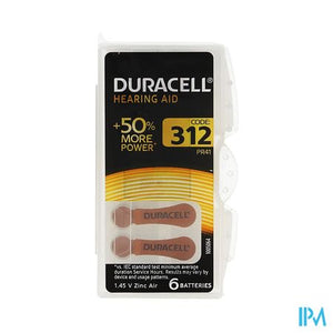 Duracell Easytab Hoorbatterij Da312 6 Bruin