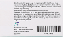 Afbeelding in Gallery-weergave laden, Cetirizin Aurobindo 10mg Filmomh Tabl 10
