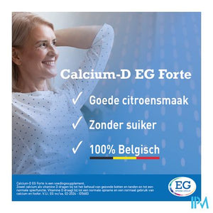 Calcium EG Forte 1000Mg/800Ie Citroen Kauwtabl 90