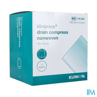 Klinion Nw Draincompres 10x10cm 4lagen 175051 50x2