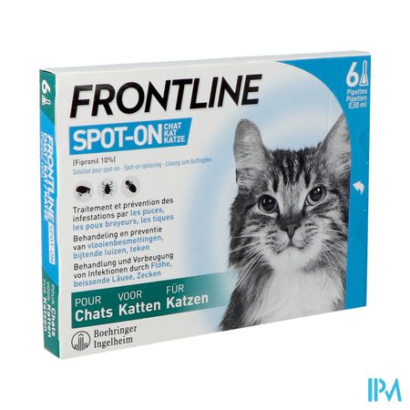 Frontline Spot On Kat 10% Pipet 6x0,50ml