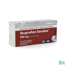 Afbeelding in Gallery-weergave laden, Ibuprofen Sandoz 200mg Filmomh Tabl 30
