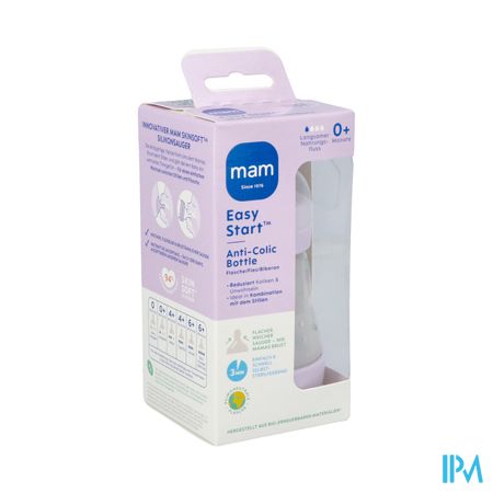 Mam Zuigfles Easy Start A/colic Matt Lila 160ml