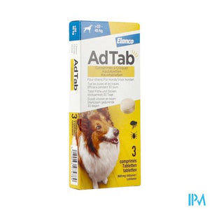 Adtab 900mg Hond >22kg-45kg Kauwtabl 3