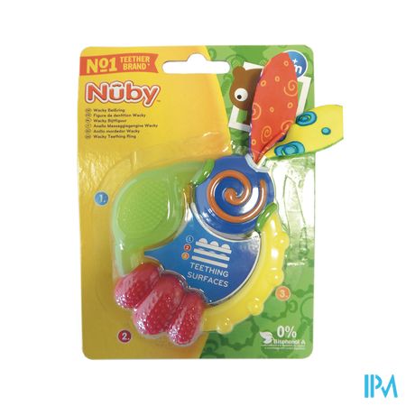 Nuby Wacky Bijtring - 3m+