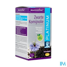 Afbeelding in Gallery-weergave laden, Mannavital Zwarte Komijnolie Platinum Softgels 120
