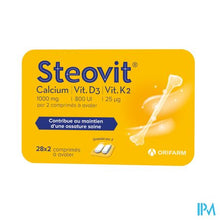 Afbeelding in Gallery-weergave laden, Steovit Calcium/vitd3/vit K2 1000mg/880iu Comp2x28
