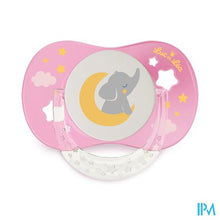 Afbeelding in Gallery-weergave laden, Luc&lea Fopspeen Nacht Ana 0-6m Ring Olifant Roze

