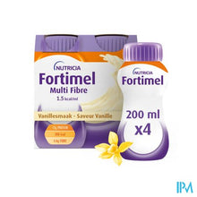 Afbeelding in Gallery-weergave laden, Fortimel Multifiber 1.5kcal Vanille 4x200ml
